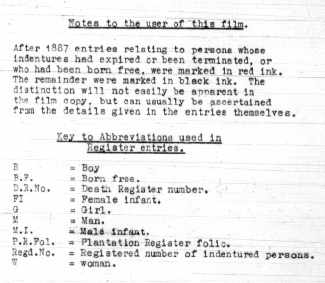 Notes to the user of this film